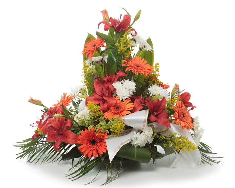 Composizione Floreale Funebre Eleganza